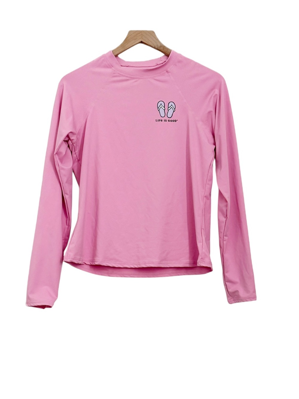 Lise Is Good Pink Long Sleeve Rashguard Top
